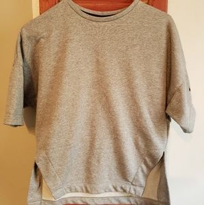 Nike short sleeved vented sweatshirt